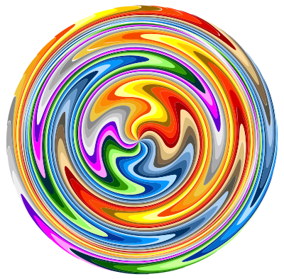 Colorful Paint Swirls Variation 3 clipart