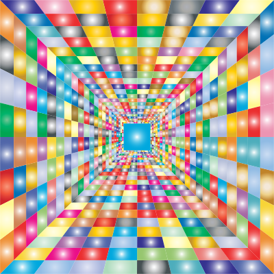 Colorful Perspective Grid clipart