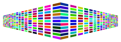 Colorful Perspective Squares clipart