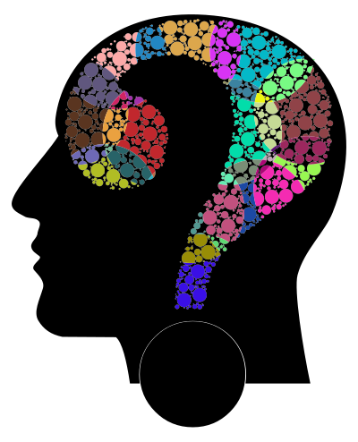 Colorful Question Head Circles 14 clipart