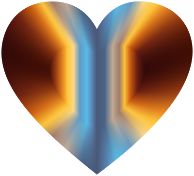Colorful Refraction Heart clipart