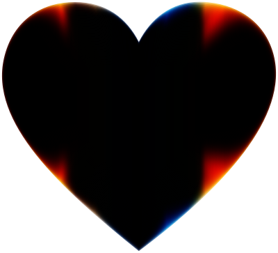 Colorful Refraction Heart Psychedelic 2 clipart