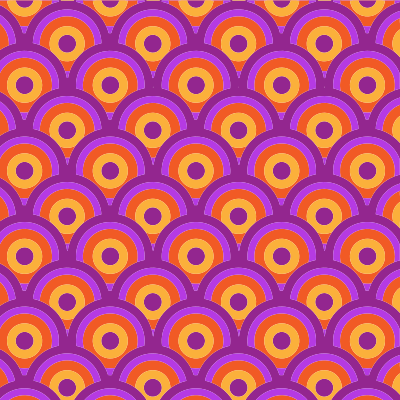 Colorful Retro Circles Background clipart