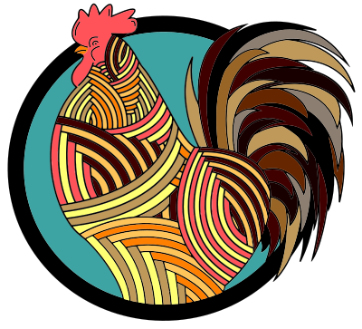 Colorful Rooster clipart
