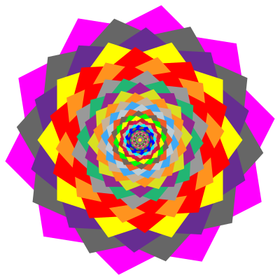 Colorful Rosette clipart