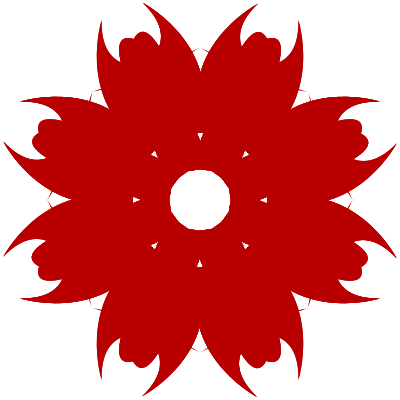 Colorful rosette clipart