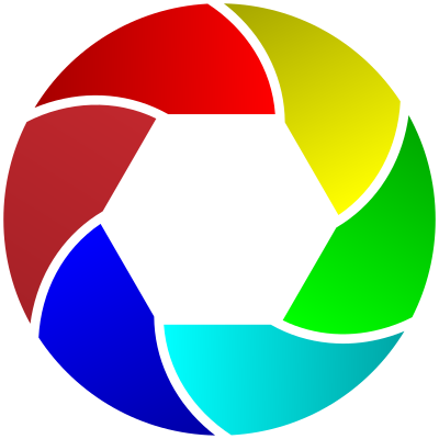 Colorful Shutter Icon clipart
