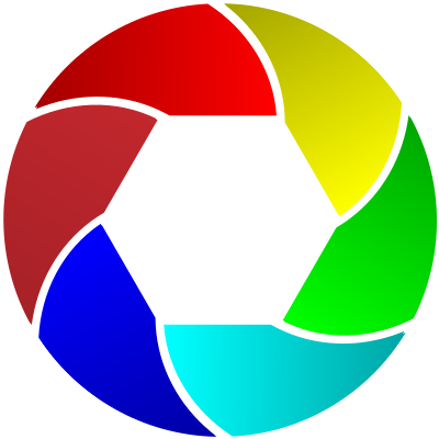 Colorful Shutter Icon Enhanced 2 clipart
