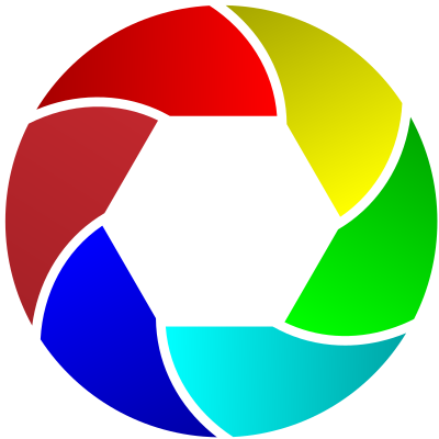 Colorful Shutter Icon Enhanced clipart