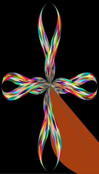 Colorful Stylized Cross clipart