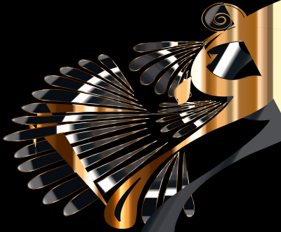Colorful Stylized Peacock 10 clipart