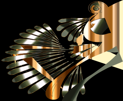 Colorful Stylized Peacock 21 clipart