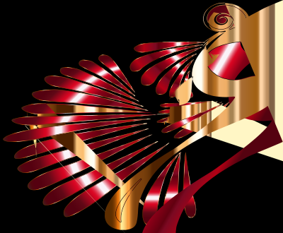 Colorful Stylized Peacock 26 clipart