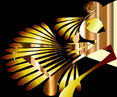 Colorful Stylized Peacock 30 clipart