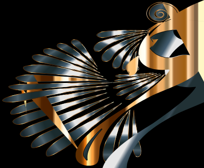 Colorful Stylized Peacock 6 clipart
