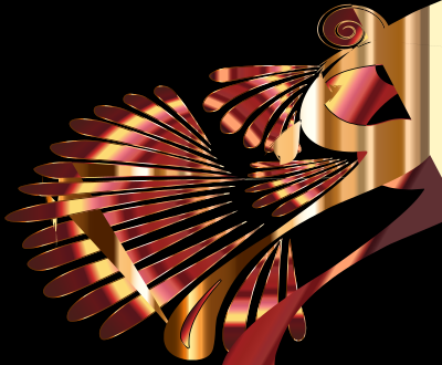 Colorful Stylized Peacock 9 clipart