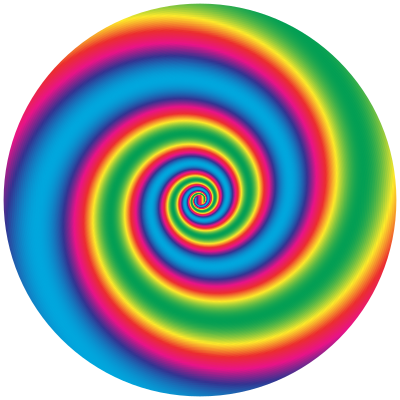 Colorful Swirling Vortex clipart