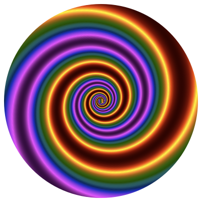 Colorful Swirling Vortex 4 clipart