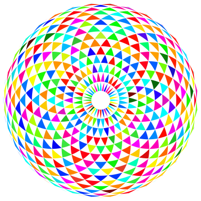 Colorful Toroid Mandala 2 clipart