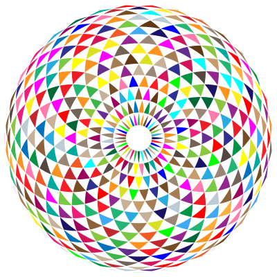 Colorful Toroid Mandala clipart