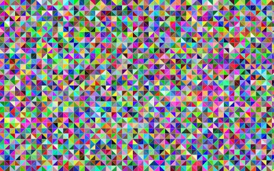 Colorful Triangular Geometric Pattern clipart