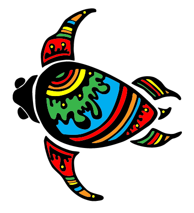 Colorful Turtle clipart