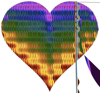 Colorful Wavy Heart 5 Variation 3 clipart