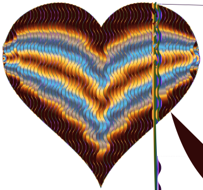 Colorful Wavy Heart 5 Variation 4 clipart