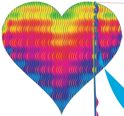 Colorful Wavy Heart 8 clipart