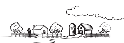 Coloring Book Farm Landscape clipart