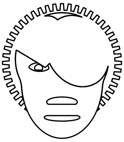 Coloring Book Mr. Coghead clipart