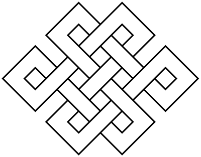 Coloring Page Endless Knot clipart