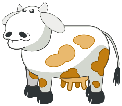 Colour Cow 3 clipart