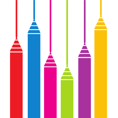 Colour markers clipart