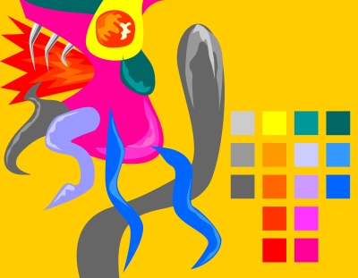 Colour Palette with Chobi clipart