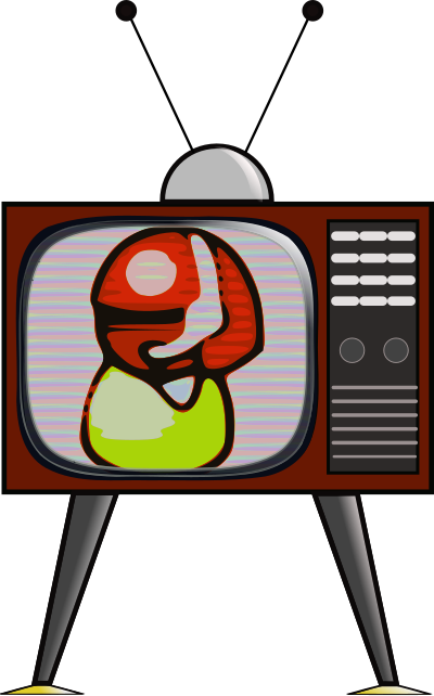 Colour TV clipart