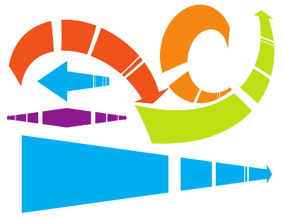 Coloured arrows clipart