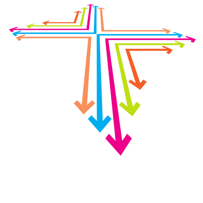 Coloured arrows abstract graphics clipart