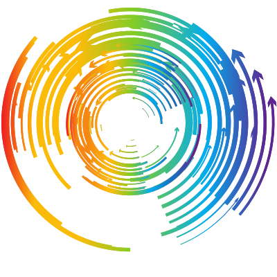 Coloured arrows circles clipart
