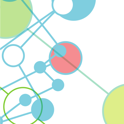 Coloured circles and lines clipart