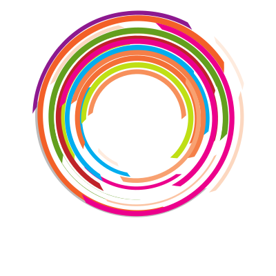 Coloured circles isolated clipart