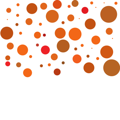 Coloured circles white background clipart
