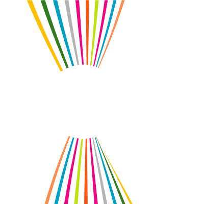 Coloured lines white circle clipart
