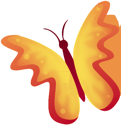 Colourful butterfly 2 clipart