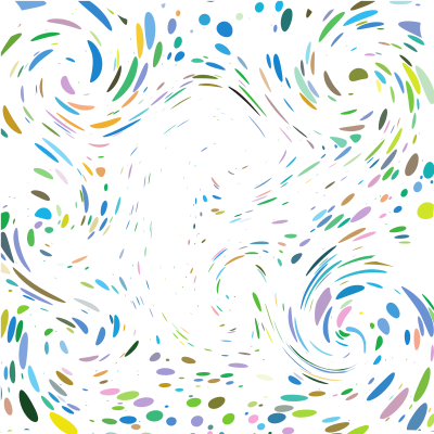 Colourful dots swirl effect clipart