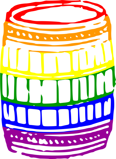 Colourful firkin clipart