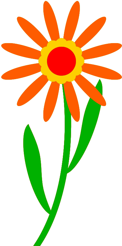 Colourful flower clipart