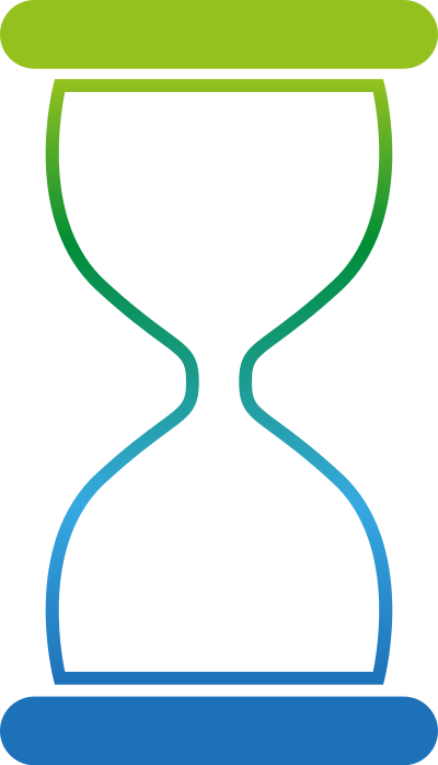 Colourful hourglass clipart