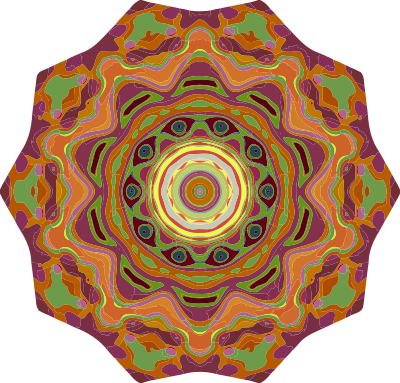 Colourful mandala clipart