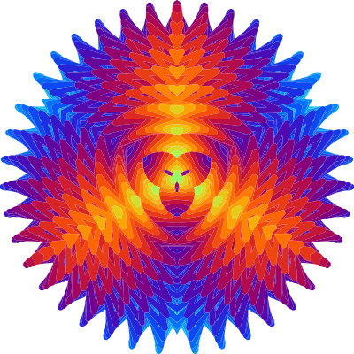Colourful mandala 4 clipart